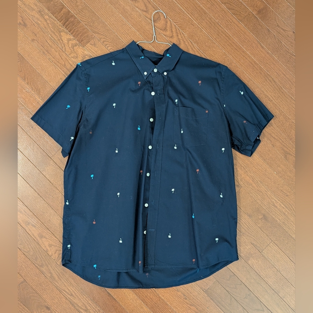 GAP Blue Casual Button Down Shirt Lightweight Cotton